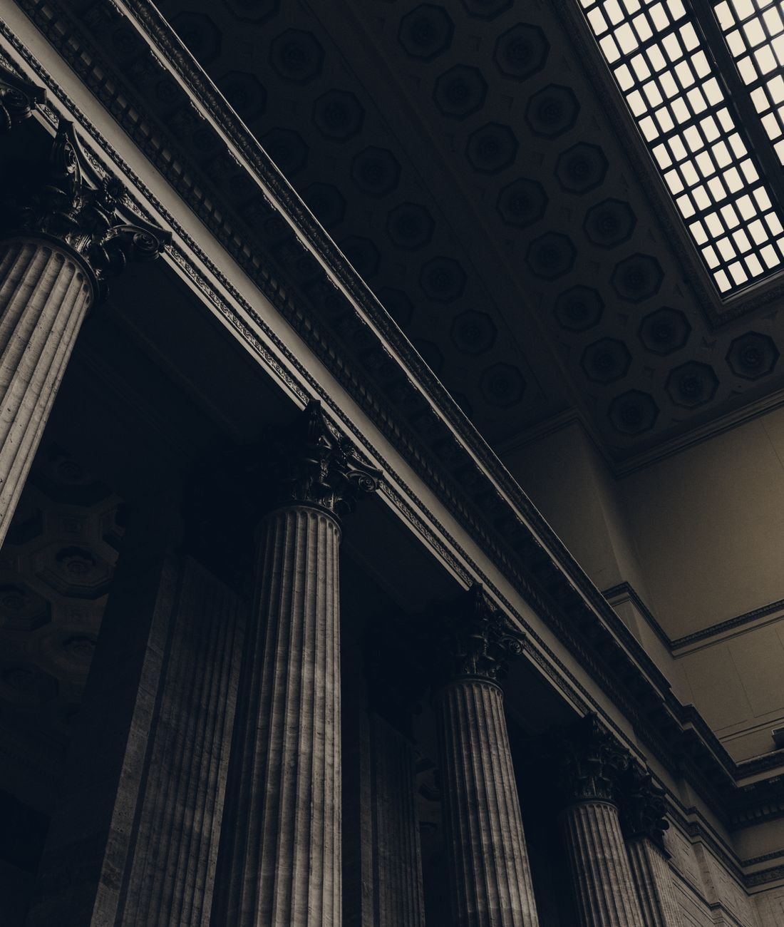 Scales of justice in a law office